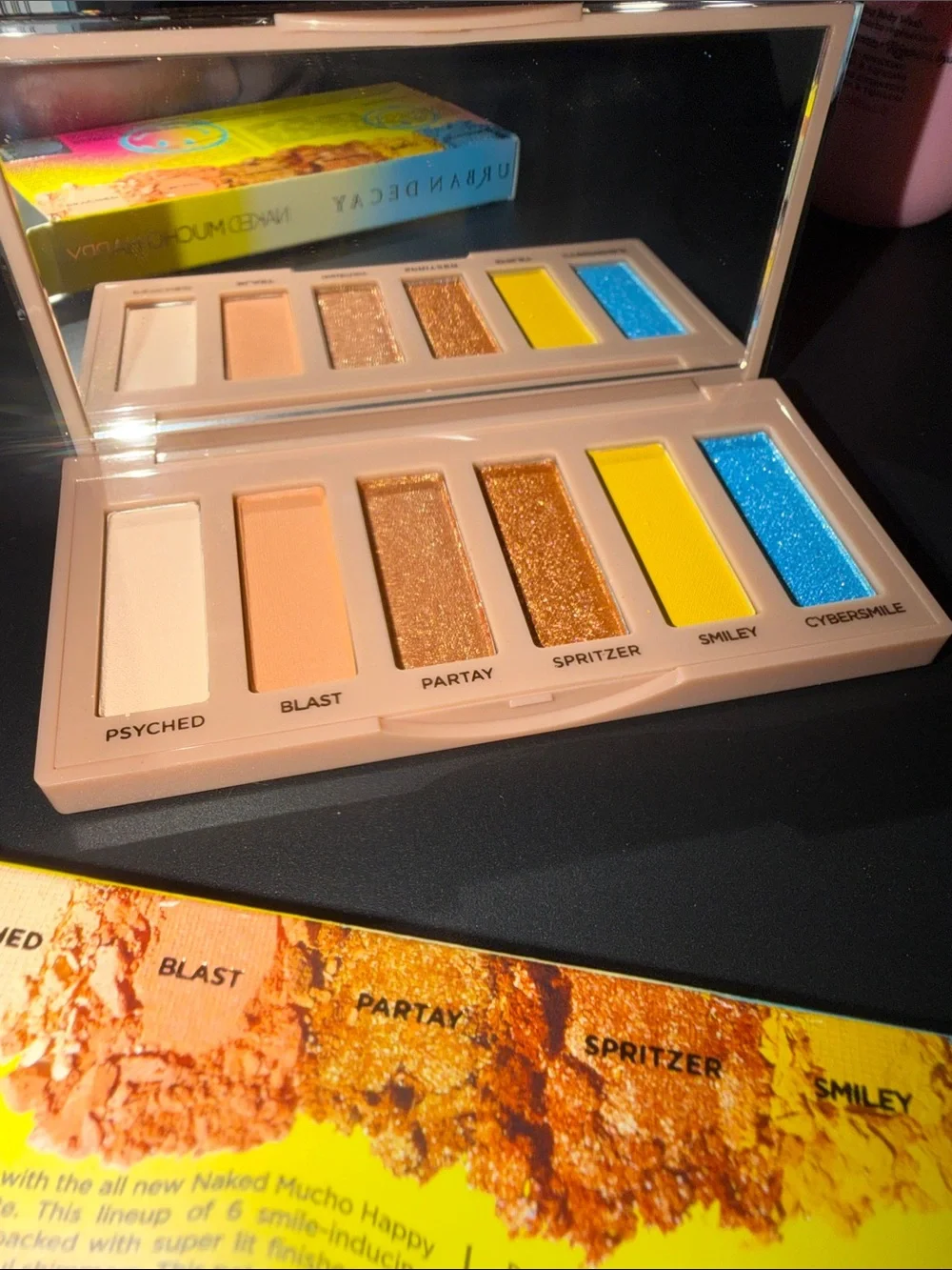 Urban Decay Smiley Graphic Eyeshadow Palette - Yellow, Pink, Blue